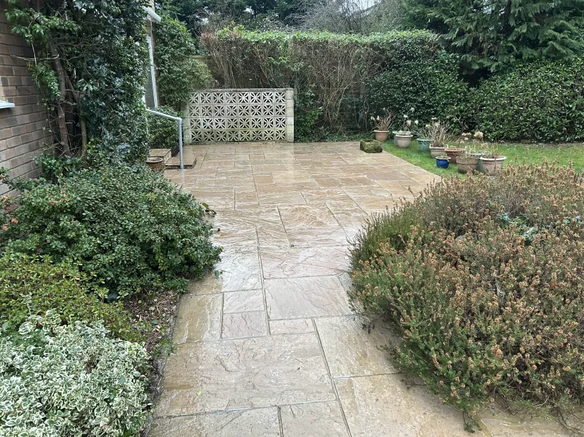 Patio after cleaning